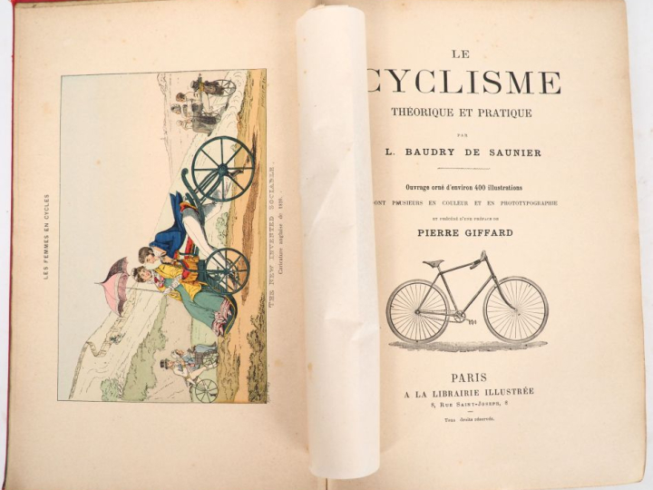 BAUDRY DE SAUNIER (L.). LE CYCLISME. Théorie et pratique. P., Librairi