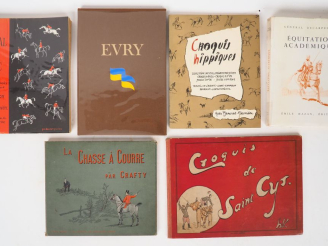 Vente aux enchères [CHASSE - CHEVAL]. CRAFTY. La Chasse à courre. (1888). In-4 à l’italie