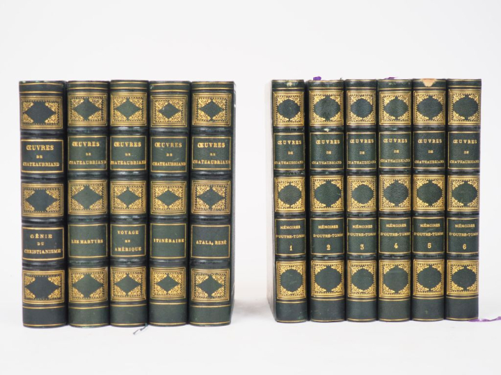 CHATEAUBRIAND (Ph. de). OEUVRES COMPLÈTES. P., Garnier, 1859-60. 5 vol