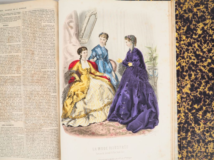 [COSTUME]. LA MODE ILLUSTRÉE. P., Firmin-Didot, 1867-68. 2 vol. in-fol