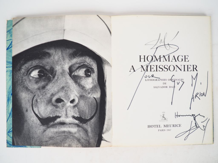 DALI (S.). HOMMAGE À MEISSONIER. P., Hôtel Meurice, 1967. In-4 cartonn