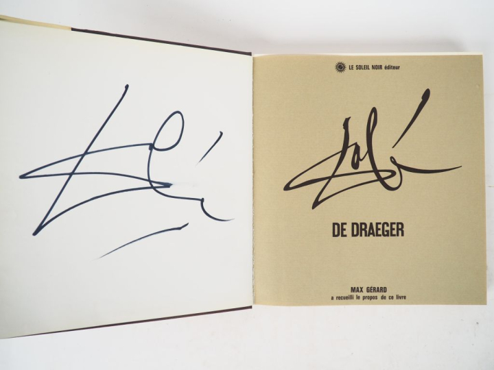 DALI (S.). DALI DE DRAEGER. P., Draeger, 1968. Grand in-4 toile de l’é