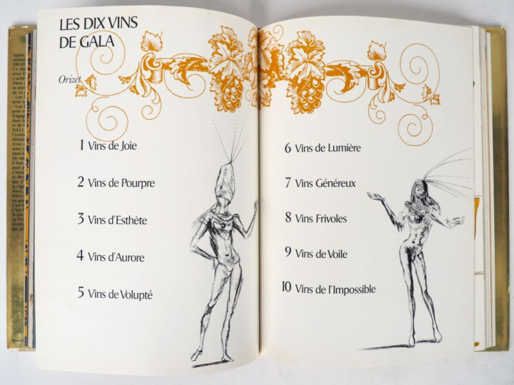 DALI (S.). LES VINS DE GALA. P., Draeger, 1977. Grand in-4 toile blanc