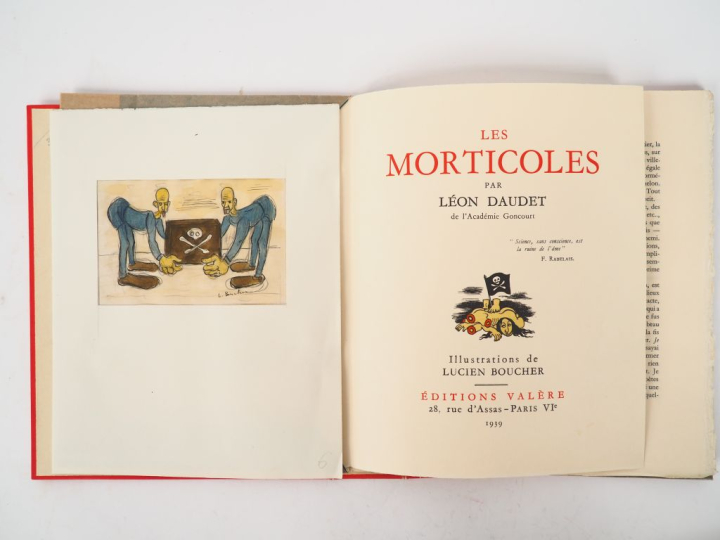 DAUDET (L.). LES MORTICOLES. Valère, 1939. In-4 en ff. sous chemise (d