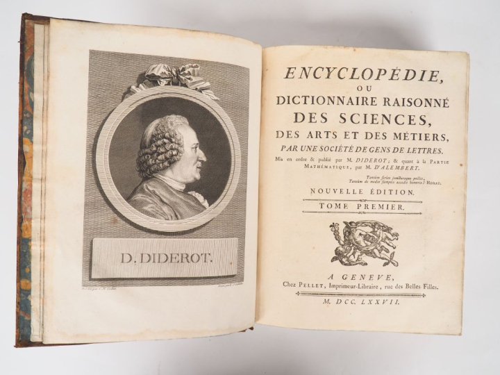 DIDEROT - D'ALEMBERT. Encyclopédie ou Dictionnaire raisonné des Scienc