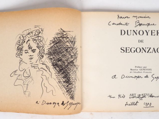 Vente aux enchères DUNOYER DE SEGONZAC. Préface de Maurice Genevoix. Art et Style, 1960. 
