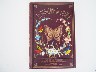 Vente aux enchères [FISCHBACH (G.)]. LES PAPILLONS DE FRANCE. P., Rothschild, 1880. In-8 