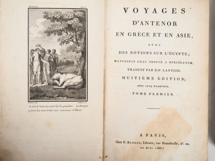 LANTIER (E.-F.). VOYAGES D’ANTENOR EN GRÈCE ET EN ASIE, avec des notio