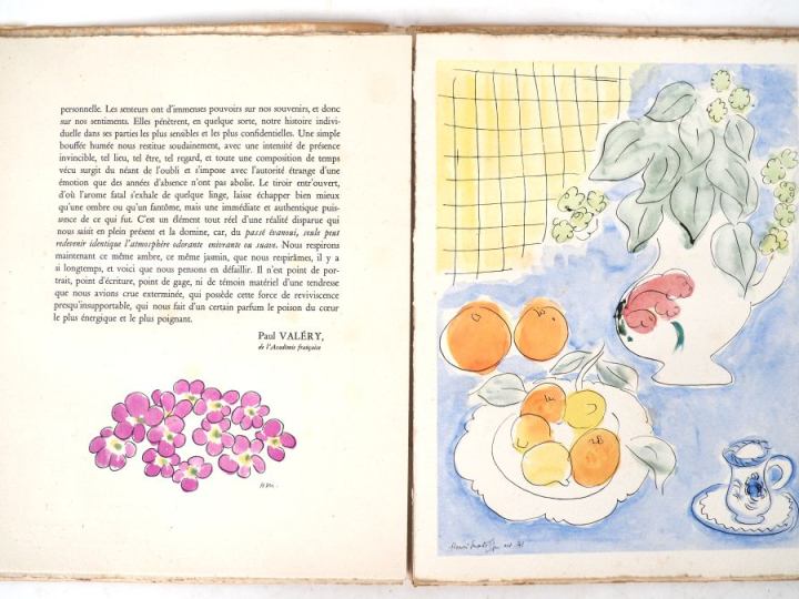 PARFUMS RAUCOUR. Imprimerie Kapp, 1945. Grand in-4 broché. Rousseurs p