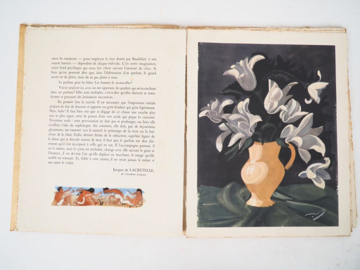 PARFUMS RAUCOUR. Imprimerie Kapp, 1945. Grand in-4 broché. Rousseurs p