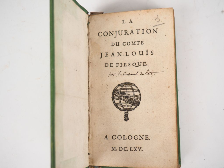 [RETZ (Cardinal de)]. LA CONJURATION DU COMTE JEAN-LOUIS DE FIESQUE. C