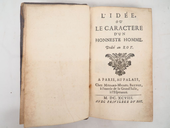 [SAINT-HILAIRE (Sieur de)]. L'IDÉE, ou LE CARACTÈRE D'UN HONNESTE HOMM