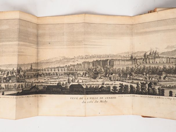 SPON (Jacob). HISTOIRE DE GENÈVE. Genève, Fabri   Barrillot, 1730. Deu