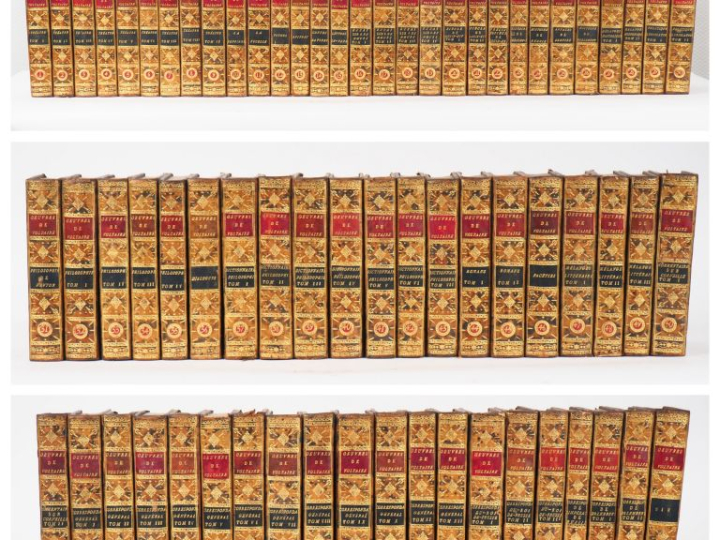 VOLTAIRE. ŒUVRES COMPLÈTES. Sans lieu [Kehl], De l’Imprimerie de la So