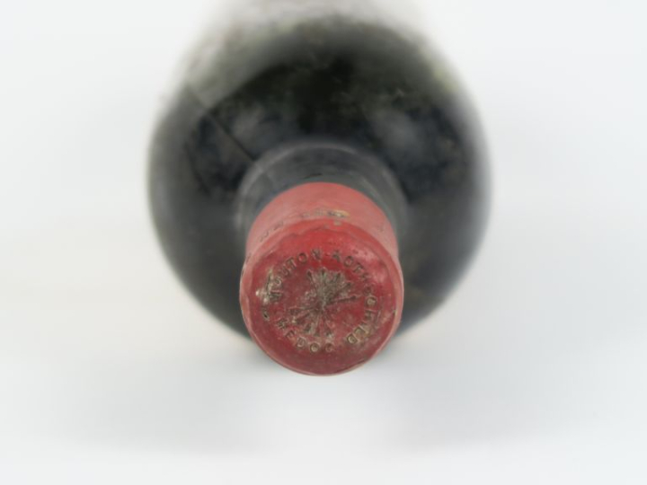 1 BOUTEILLE CHÂTEAU MOUTON ROTHSCHILD 1er GCC MARGAUX - 1937 - VIDANGE
