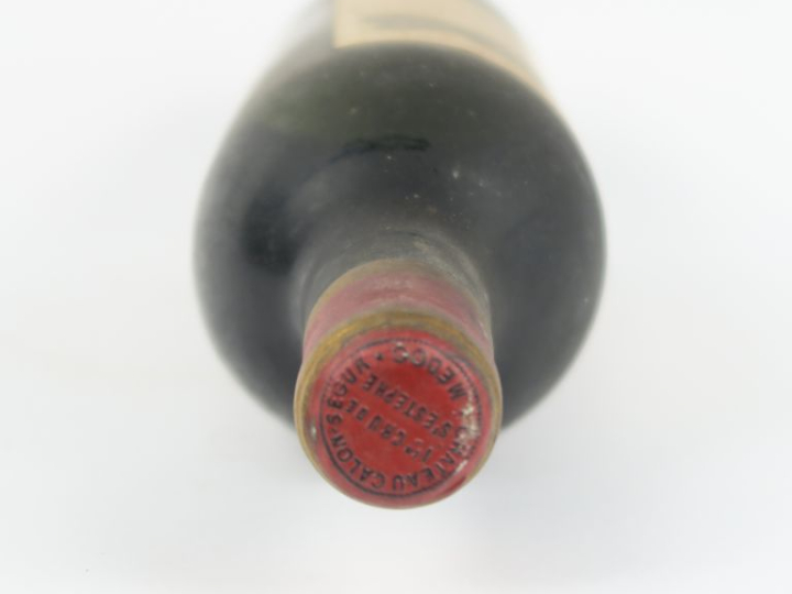 1 BOUTEILLE CHÂTEAU CALON SEGUR GCC ST JULIEN - 1953 - BEP/BS/ES