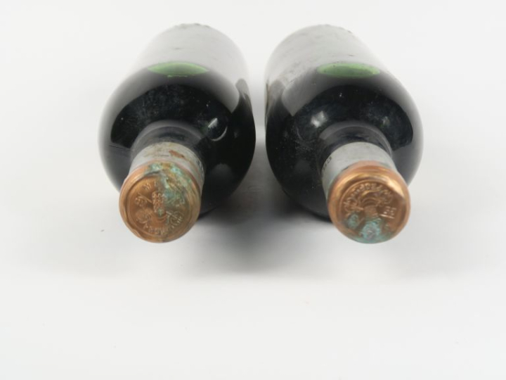 2 BOUTEILLES CHÂTEAU PAPE CLEMENT GCC GRAVES - 1967 - LB/ES