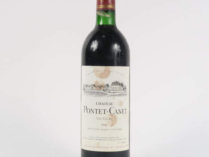 1 BOUTEILLE CHÂTEAU PONTET CANET GCC PAUILLAC - 1982 - BG/ETLT