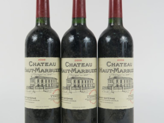 Vente aux enchères 3 BOUTEILLES CHÂTEAU HAUT MARBUZET ST ESTEPHE - 2009