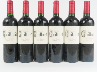 Vente aux enchères 6 BOUTEILLES CHÂTEAU GAILLARD GC ST EMILION - 2015