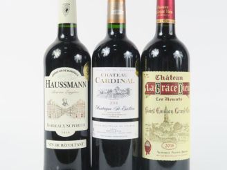 Vente aux enchères 3 BOUTEILLES : 1 CHÂTEAU LA GRÂCE DIEU GC ST EMILION 2015 - 1 CHÂTEAU 