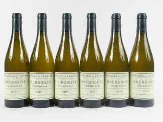 Vente aux enchères 6 BOUTEILLES BOURGOGNE CHARDONNAY DOMAINE DE COURCEL - 2019