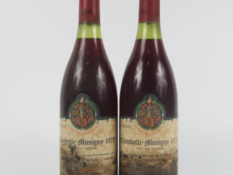 Vente aux enchères 2 BOUTEILLES CHAMBOLLE MUSIGNY TASTEVINAGE JAFFELIN - 1978 - EA