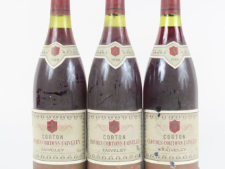 Vente aux enchères 3 BOUTEILLES CORTON GC 'CLOS DES CORTONS' FAIVELEY - 1980 - 2 ELA/BLS