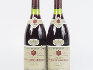 Vente aux enchères 2 BOUTEILLES CORTON GC 'CLOS DES CORTONS' FAIVELEY - 1989