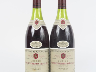 Vente aux enchères 2 BOUTEILLES CORTON GC 'CLOS DES CORTONS' FAIVELEY - 1989 - 4,5 CM