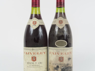 Vente aux enchères 2 BOUTEILLES FAIVELEY 1990 : 1 BEAUNE 1er CRU 'LES BRESSANDES' - 1 POM