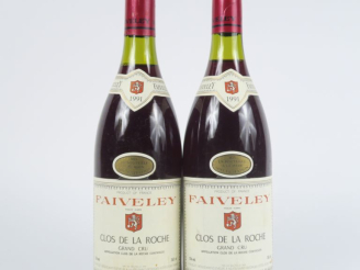 Vente aux enchères 2 BOUTEILLES CLOS DE LA ROCHE GC FAIVELEY - 1991