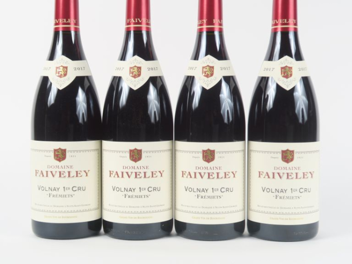 4 BOUTEILLES VOLNAY 1er CRU 'FRÉMIETS' DOMAINE FAIVELEY - 2017