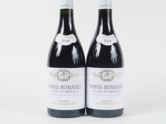 Vente aux enchères 2 BOUTEILLES VOSNE ROMANÉE 1er CRU 'EN ORVEAUX' DOMAINE MONGEARD MUGNE