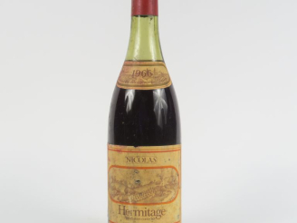 Vente aux enchères 1 BOUTEILLE HERMITAGE NICOLAS - 1966 - 4,5 CM/ELA/BLS
