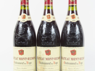 Vente aux enchères 3 BOUTEILLES CHÂTEAU MONT REDON CHÂTEAUNEUF DU PAPE - 1996 - 1 ELT