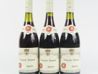 Vente aux enchères 3 BOUTEILLES GIGONDAS VINCENT DUMAS - 1996