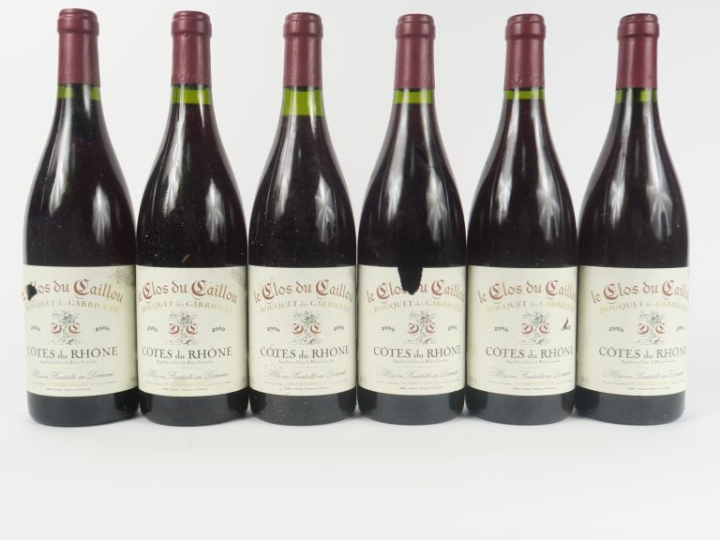 6 BOUTEILLES CÔTES DU RHÔNE LE CLOS DU CAILLOU 'BOUQUET DES GARRIGUES'