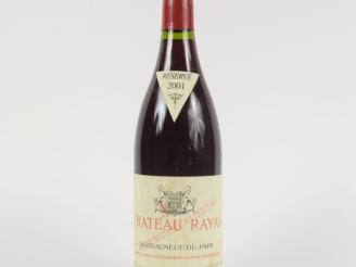 Vente aux enchères 1 BOUTEILLE CHÂTEAU RAYAS CHÂTEAUNEUF DU PAPE - 2001