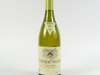 Vente aux enchères 1 BOUTEILLE CHÂTEAU DE FONSALETTE BLANC CÔTES DU RHÔNE - 2010