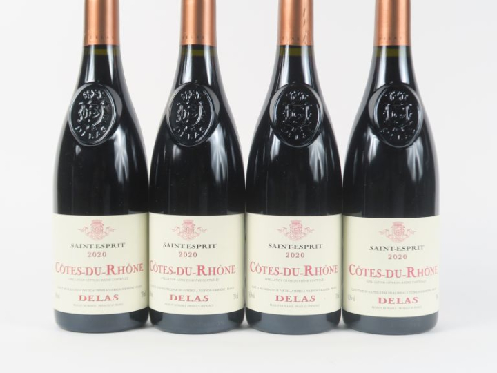 4 BOUTEILLES CÔTES DU RHÔNE SAINT ESPRIT DELAS CÔTES DU RHONE - 2020