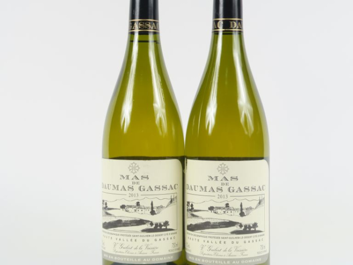 2 BOUTEILLES MAS DE DAUMAS GASSAC BLANC - 2013 - 1 ELA