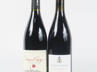 Vente aux enchères 2 BOUTEILLES MINERVOIS LA LIVINIÈRE 2019 : 1 CHÂTEAU CESSERAS - 1 LE M