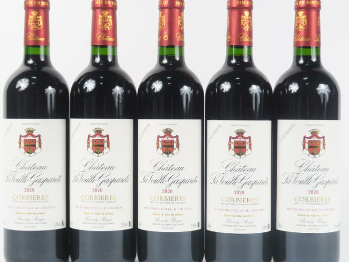 5 BOUTEILLES CHÂTEAU LA VOULTE GASPARETS 'CUVÉE RÉSERVÉE' CORBIÈRES - 
