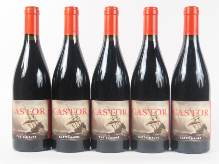 5 BOUTEILLES L'ESPRIT DU VENT 'CASTOR   POLLUX' CASTELMAURE - 2021