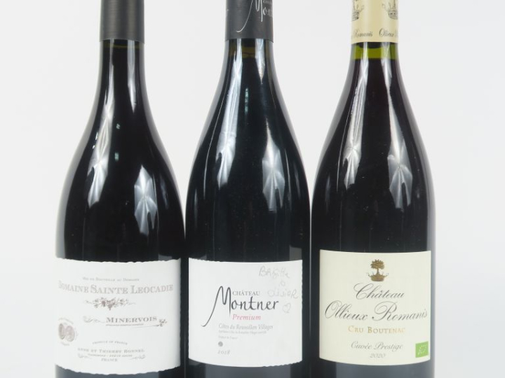 3 BOUTEILLES : 1 CHÂTEAU OLLIEUX ROMANIS 'CUVÉE PRESTIGE' BOUTENAC 202
