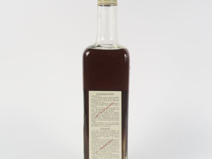 1 VIEILLE BOUTEILLE RHUM ST JAMES 47° - CAPS ETAIN