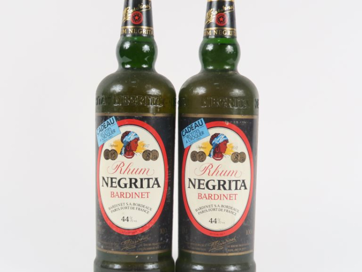 2 BOUTEILLES(1 L) RHUM NEGRITA 44° 