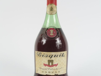 Vente aux enchères 1 VIEILLE BOUTEILLE COGNAC BISQUIT 'TRIOMPHE'
