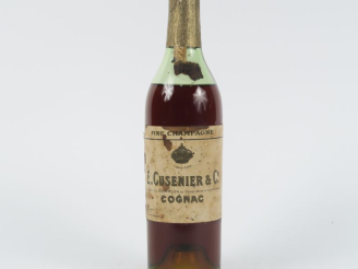 Vente aux enchères 1 VIEILLE BOUTEILLE (37,5 CL) COGNAC FINE CHAMPAGNE E. CUSENIER   CIE 